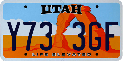 UT license plate Y733GF