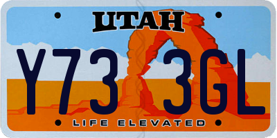 UT license plate Y733GL