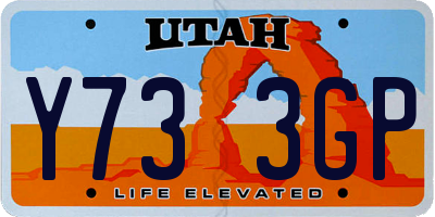 UT license plate Y733GP