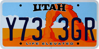UT license plate Y733GR