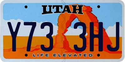 UT license plate Y733HJ