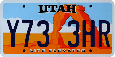 UT license plate Y733HR