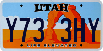 UT license plate Y733HY