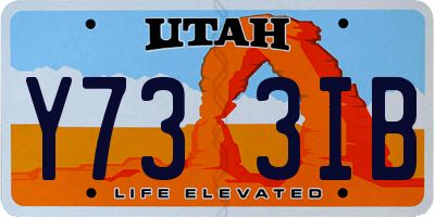 UT license plate Y733IB
