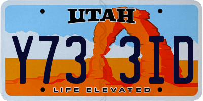 UT license plate Y733ID