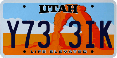 UT license plate Y733IK