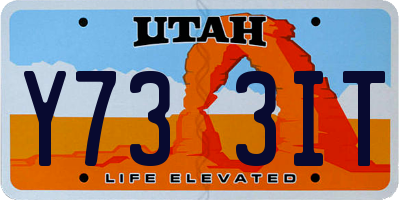 UT license plate Y733IT