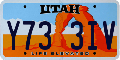 UT license plate Y733IV