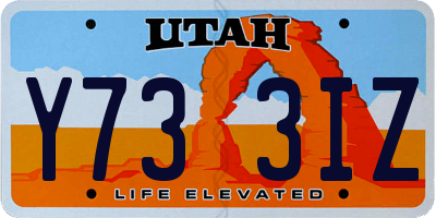 UT license plate Y733IZ