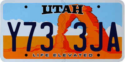 UT license plate Y733JA