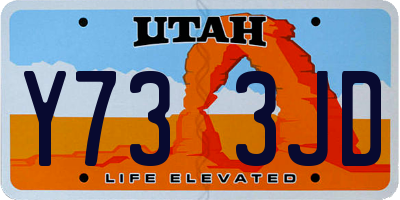 UT license plate Y733JD