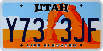 UT license plate Y733JF