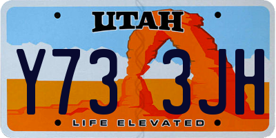 UT license plate Y733JH