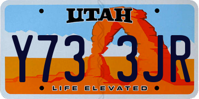 UT license plate Y733JR