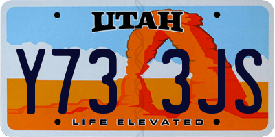 UT license plate Y733JS