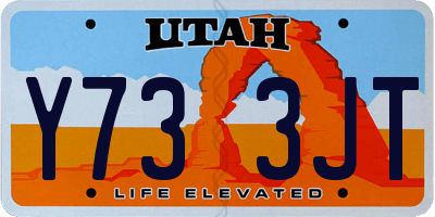 UT license plate Y733JT