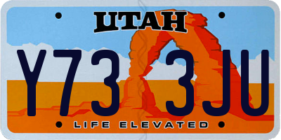 UT license plate Y733JU