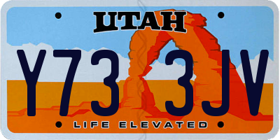 UT license plate Y733JV