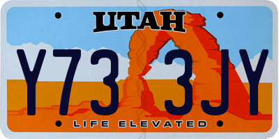 UT license plate Y733JY