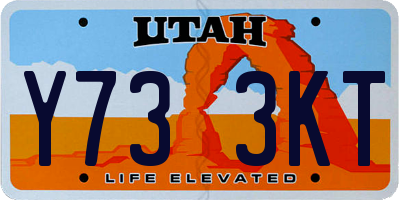 UT license plate Y733KT