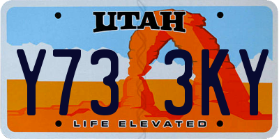 UT license plate Y733KY