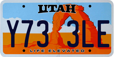 UT license plate Y733LE