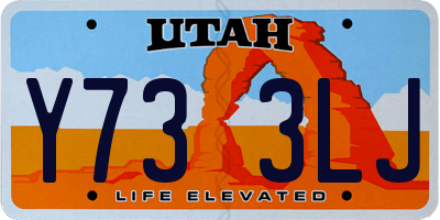 UT license plate Y733LJ