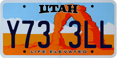 UT license plate Y733LL