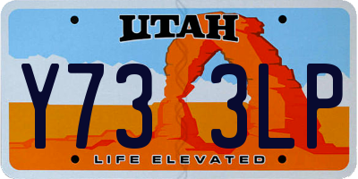UT license plate Y733LP