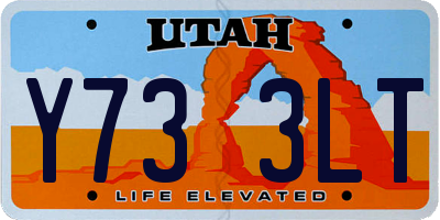 UT license plate Y733LT