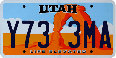 UT license plate Y733MA