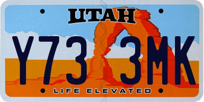 UT license plate Y733MK