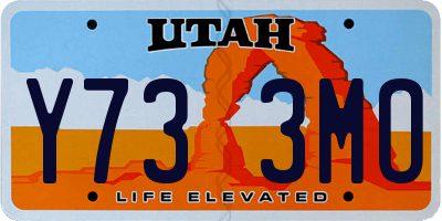 UT license plate Y733MO