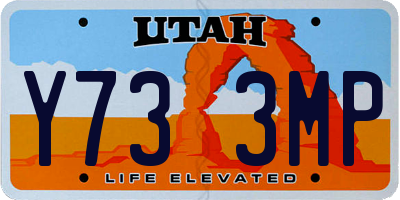UT license plate Y733MP