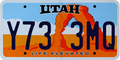 UT license plate Y733MQ