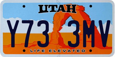 UT license plate Y733MV