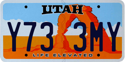 UT license plate Y733MY