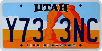 UT license plate Y733NC