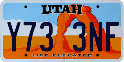 UT license plate Y733NF