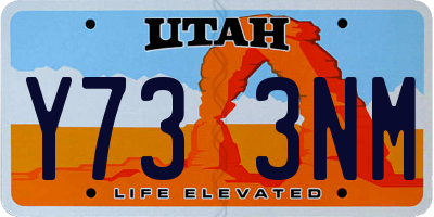 UT license plate Y733NM