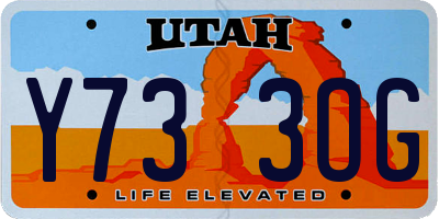 UT license plate Y733OG