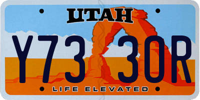 UT license plate Y733OR