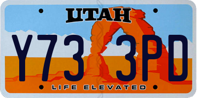 UT license plate Y733PD
