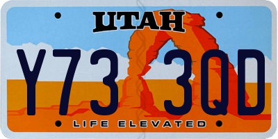 UT license plate Y733QD