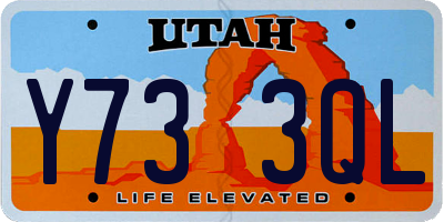 UT license plate Y733QL