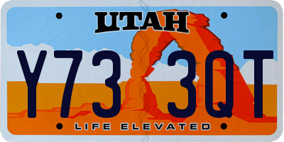 UT license plate Y733QT