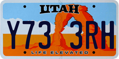 UT license plate Y733RH