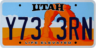 UT license plate Y733RN