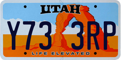 UT license plate Y733RP
