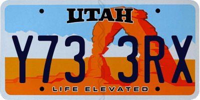 UT license plate Y733RX